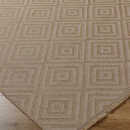 Livabliss Mystery-Washable Tan Beige Ivory Modern Jute Living Dining Rug - Size: 150 cm x 250 cm - thumbnail 6