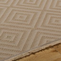 Livabliss Mystery-Washable Tan Beige Ivory Modern Jute Living Dining Rug - Size: 150 cm x 250 cm - thumbnail 3
