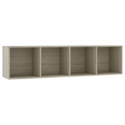 Berkfield Home Book Cabinet/TV Cabinet Sonoma Oak 143x30x36 cm in Brown - Size: 143 x 30 x 36 cm - thumbnail 2