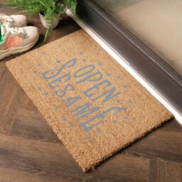 Artsy Mats Magical Open Sesame Grey Doormat in Black - Size: 40 cm x 60 cm - thumbnail 2
