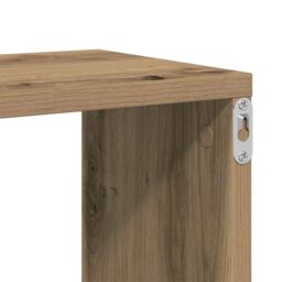 Berkfield Home Wall Shelf Artisan Oak 104x20x58.5 cm Engineered Wood in Brown - thumbnail 7