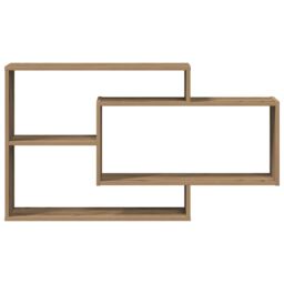 Berkfield Home Wall Shelf Artisan Oak 104x20x58.5 cm Engineered Wood in Brown - thumbnail 4