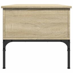 Berkfield Home Coffee Table Sonoma Oak 100x50x45 cm Engineered Wood & Metal in Brown - Size: 100 x 50 x 45 cm - thumbnail 6