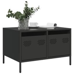 Berkfield Home TV Cabinet Black 68x50x43.5 cm Cold-rolled Steel - thumbnail 2
