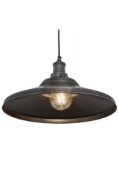Industville Brooklyn Giant Step Pendant, 18 Inch, Pewter, Pewter Holder in Dark Grey - thumbnail 3