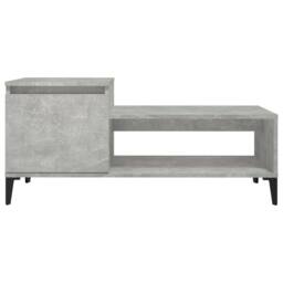 Berkfield Home Coffee Table Concrete Grey 100x50x45 cm Engineered Wood - Size: 100 x 50 x 45 cm - thumbnail 5