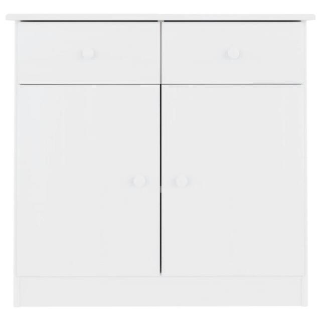 Berkfield Home Sideboard ALTA White 77x35x73 cm Solid Wood Pine - Size: 77 x 35 x 73 cm - image 1