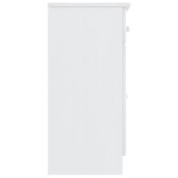 Berkfield Home Sideboard ALTA White 77x35x73 cm Solid Wood Pine - Size: 77 x 35 x 73 cm - thumbnail 5