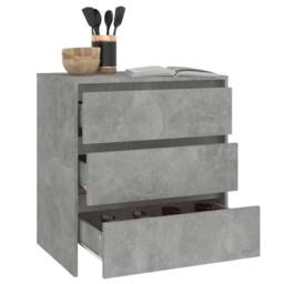 Berkfield Home Sideboard Concrete Grey 70x41x75 cm Engineered Wood - Size: 70 x 41 x 75 cm - thumbnail 6