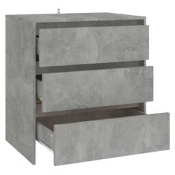 Berkfield Home Sideboard Concrete Grey 70x41x75 cm Engineered Wood - Size: 70 x 41 x 75 cm - thumbnail 5