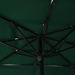 Berkfield Home 3-Tier Parasol with Aluminium Pole Green 2.5x2.5 m - thumbnail 5