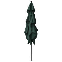 Berkfield Home 3-Tier Parasol with Aluminium Pole Green 2.5x2.5 m - thumbnail 3