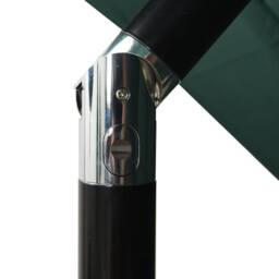 Berkfield Home 3-Tier Parasol with Aluminium Pole Green 2.5x2.5 m - thumbnail 6