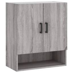 Berkfield Home Wall Cabinet Grey Sonoma 60x31x70 cm Engineered Wood - Size: 60 x 31 x 70 cm - thumbnail 1