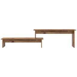 Berkfield Home TV Cabinet with Shelf Old wood 180 x 30 x 43 cm Engineered wood in Brown - thumbnail 5