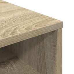 Berkfield Home Book Cabinet Sonoma Oak 34x31x80 cm Engineered Wood in Brown - Size: 34 x 31 x 80 cm - thumbnail 7