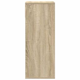 Berkfield Home Book Cabinet Sonoma Oak 34x31x80 cm Engineered Wood in Brown - Size: 34 x 31 x 80 cm - thumbnail 5