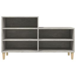 Berkfield Home Shoe Cabinet Concrete Grey 102x36x60 cm Engineered Wood - Size: 102 x 36 x 60 cm - thumbnail 5