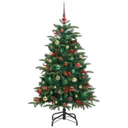 Berkfield Home Artificial Christmas Tree with 150 LEDs with Stand Green 150 cm - thumbnail 6