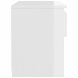 Berkfield Home Bedside Cabinets 2 pcs High Gloss White 40x30x39 cm Engineered Wood - Size: 40 x 30 x 39 cm - thumbnail 6