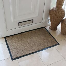 JVL Admiral Machine Washable Micorfibre Barrier Doormat 50x80cm Stone - Size: 50 cm x 80 cm - thumbnail 2