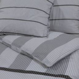 Berkfield Home Elegant Duvet Cover Set Grey 220x240 cm Cotton - thumbnail 5