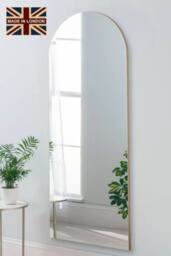 Yearn Mirrors Minimal Arch Gold Full Length Mirror 150x60cm - Size: 150x60 cm - thumbnail 1