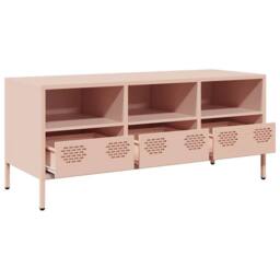 Berkfield Home TV Cabinet Pink 101.5x39x43.5 cm Cold-rolled Steel - thumbnail 5