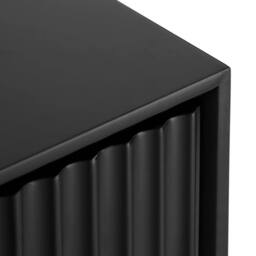 Home Garden Direct Monza 3 Drawer Chest with Fluted Front Black - thumbnail 8