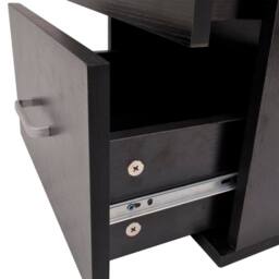 Berkfield Home Seven Piece Bathroom Furniture & Basin Set Black - thumbnail 5