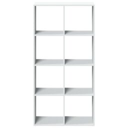 Berkfield Home Room Divider Bookcase White 69.5x29x137.5 cm Engineered Wood - thumbnail 5