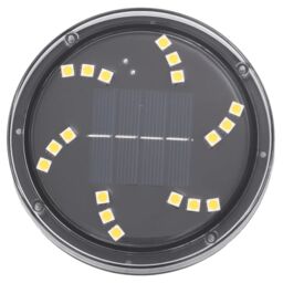 Berkfield Home Solar Ground Lights with Ground Spikes Outdoor 12 pcs Warm White in Black - thumbnail 6