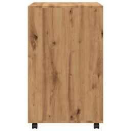 Berkfield Home Rolling Cabinet Artisian Oak 60x48x81 cm Engineered Wood in Brown - Size: 60 x 48 x 81 cm - thumbnail 5
