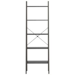 Berkfield Home 5-Tier Standing Shelf Black 56x35x174 cm - Size: 56 x 35 x 174 cm - thumbnail 3