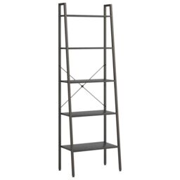Berkfield Home 5-Tier Standing Shelf Black 56x35x174 cm - Size: 56 x 35 x 174 cm - thumbnail 2