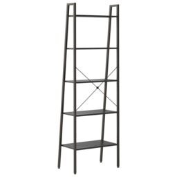 Berkfield Home 5-Tier Standing Shelf Black 56x35x174 cm - Size: 56 x 35 x 174 cm - thumbnail 5
