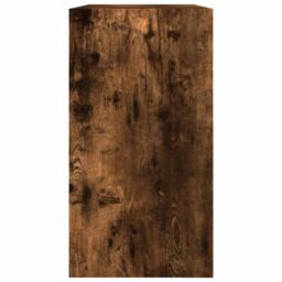 Berkfield Home Shoe Cabinet Smoked Oak 80x34x63 cm Engineered Wood in Brown - Size: 80 x 34 x 63 cm - thumbnail 6
