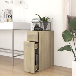 Berkfield Home Apothecary Cabinet Sonoma Oak 20x45.5x60 cm Engineered Wood in Brown - thumbnail 3
