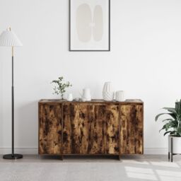 Berkfield Home Smoked Oak Sideboard Smoked oak Wood 135 x 41 x 75 cm Storage in Brown - thumbnail 4