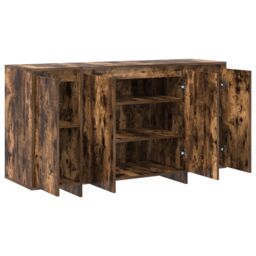 Berkfield Home Smoked Oak Sideboard Smoked oak Wood 135 x 41 x 75 cm Storage in Brown - thumbnail 5