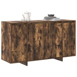 Berkfield Home Smoked Oak Sideboard Smoked oak Wood 135 x 41 x 75 cm Storage in Brown - thumbnail 3