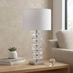 Garden Greatness Maison Acrylic Silver Table Lamp - thumbnail 2
