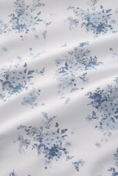 Catherine Lansfield 'Lucie Floral Frill' Reversible Duvet Cover Set in Blue - Size: Double - thumbnail 5