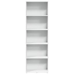 Berkfield Home Decorative Bookcase White 60x30x189 cm Engineered Wood - Size: 60 x 30 x 189 cm - thumbnail 4