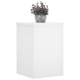Berkfield Home Plant Stands 2 pcs White 25x25x35 cm Engineered Wood - Size: 25 x 25 x 35 cm - thumbnail 3