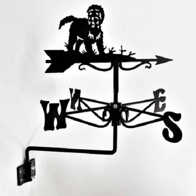 Buttercup Farm Mini Cockapoo Weathervane - Black wind vane - Steel - image 1