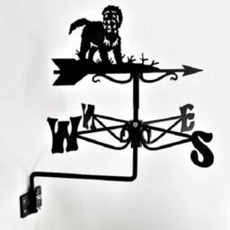 Buttercup Farm Mini Cockapoo Weathervane - Black wind vane - Steel - thumbnail 1