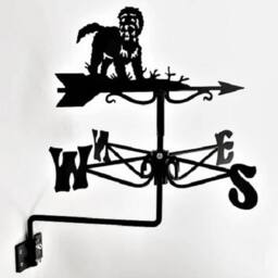 Buttercup Farm Mini Cockapoo Weathervane - Black wind vane - Steel - thumbnail 2