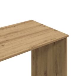 Berkfield Home Modern Desk Artisan Oak 102x76x50 cm Engineered Wood in Brown - Size: 102 x 76 x 50 cm - thumbnail 7