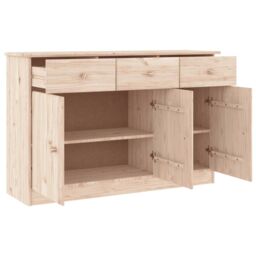 Berkfield Home Sideboard ALTA 112x35x73 cm Solid Wood Pine in Brown - Size: 112 x 35 x 73 cm - thumbnail 3